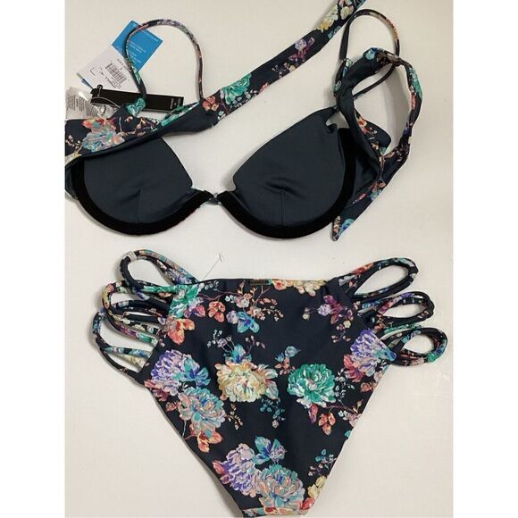 New. O’Neill floral underwire strappy bikini. Small. Retails $109 - Picture 10 of 12